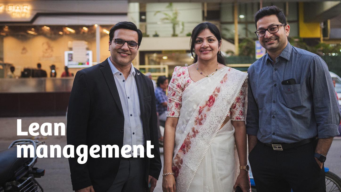The three managers of Aarthi Scans & Labs. 